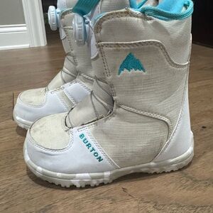 Burton Kids Snowboard Boots - White and Teal